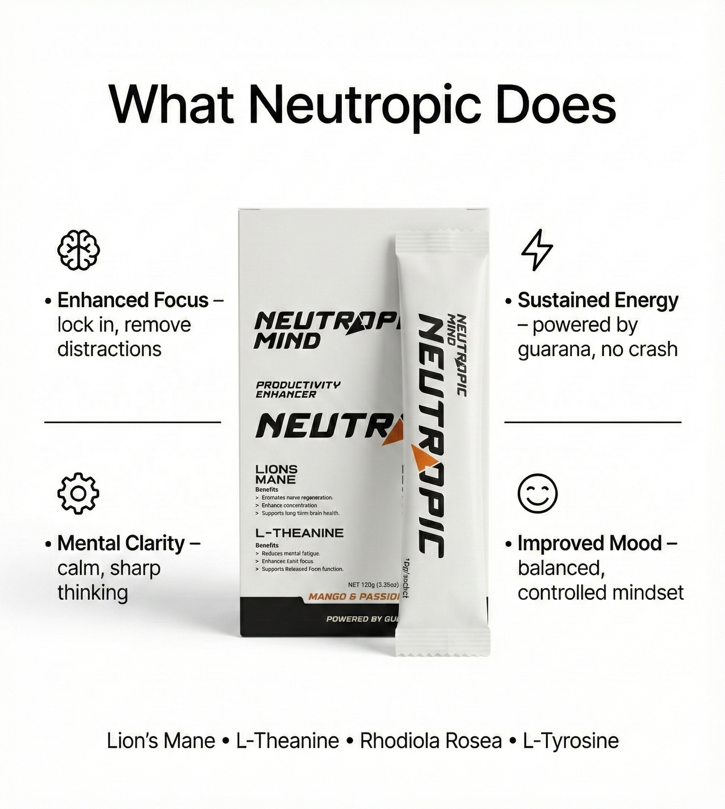 Neutropic Productivity – 15 Sachets