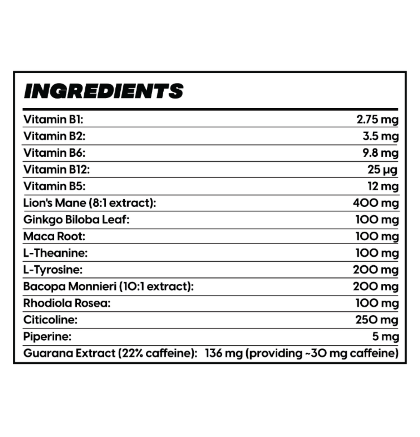 Productivity Box - 15 Sachets